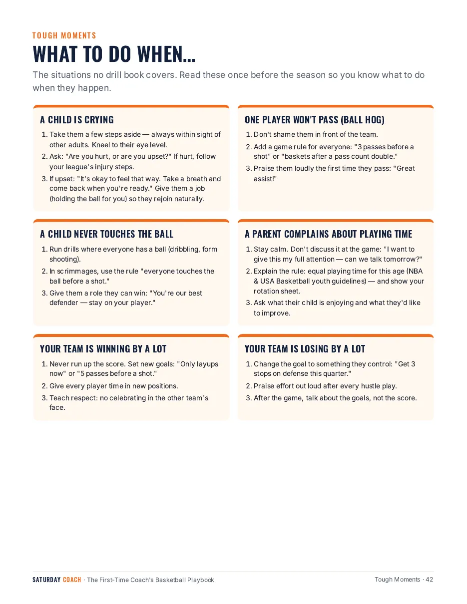 What to do in tough moments